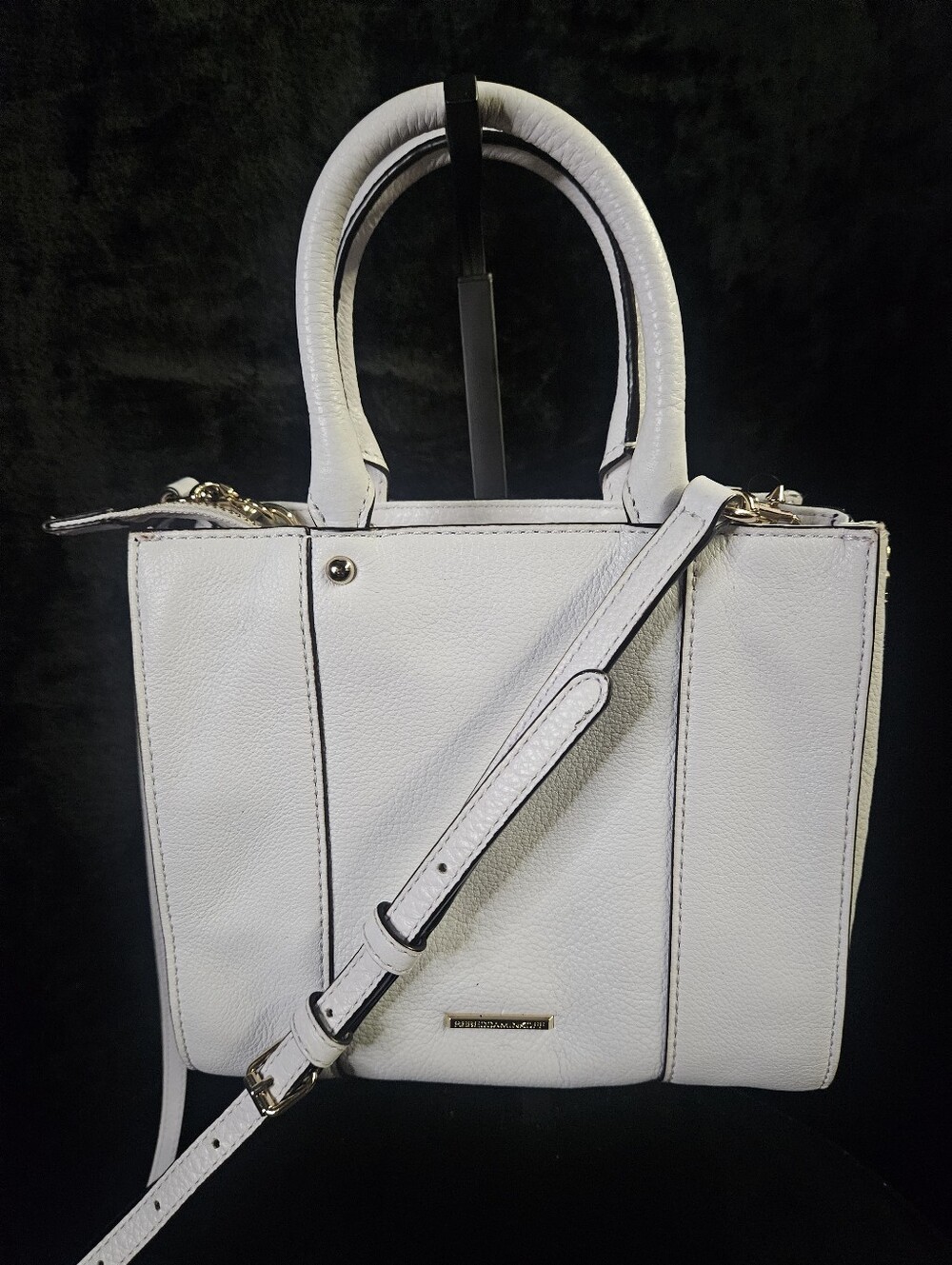 Rebecca Minkoff White Leather Crossbody Satchel